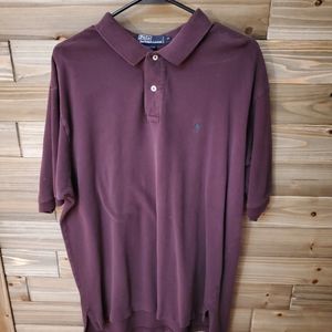 Men's XL Ralph Lauren Polo Shirt - Burgundy